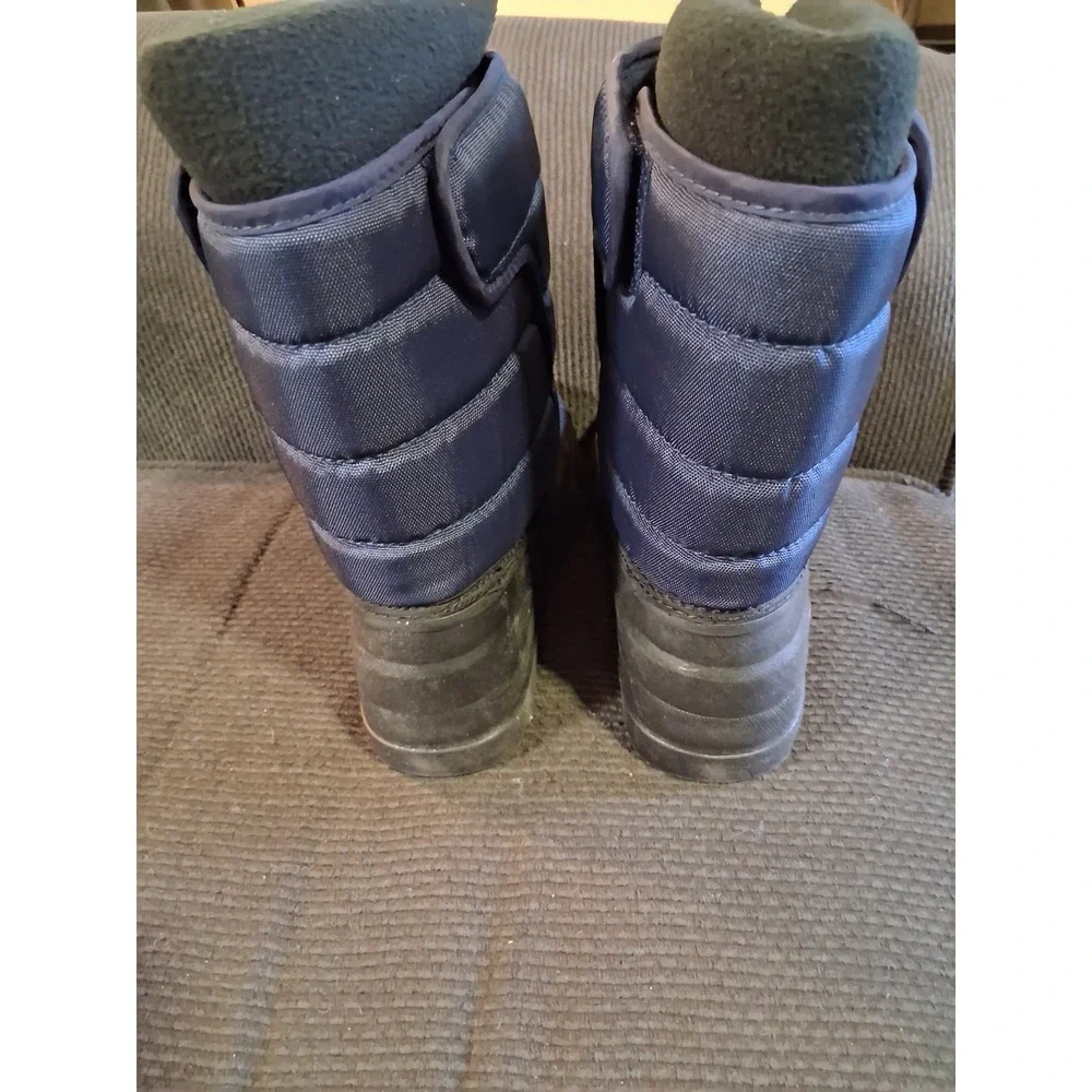Polo Ralph Lauren Vancouver Snow Boots Navy Blue Junior Youth Size‎ 3